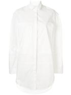 Lee Mathews Boxy Long Sleeve Shirt - White
