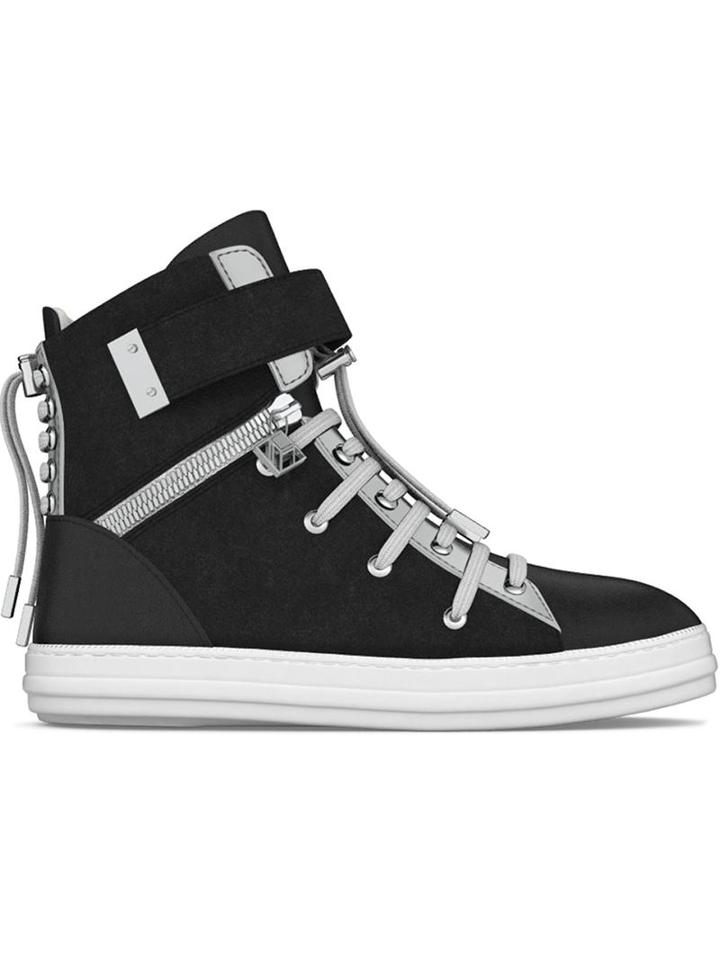 Myswear Regent Hi-top Sneakers, Women's, Size: 38, Black, Nappa Leather/suede/rubber