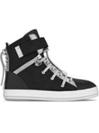 Myswear Regent Hi-top Sneakers, Women's, Size: 38, Black, Nappa Leather/suede/rubber
