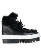 Albano Chunky Platform Boots - Black