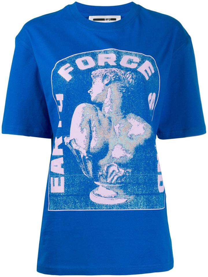 Mcq Alexander Mcqueen Earth Force Sound T-shirt - Blue