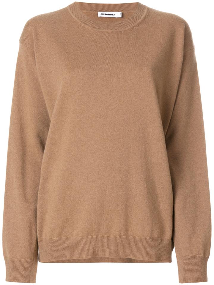 Jil Sander Round Neck Jumper - Nude & Neutrals