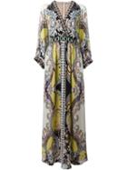 Etro Printed Long Dress, Women's, Size: 42, Nude/neutrals, Silk/viscose/glass