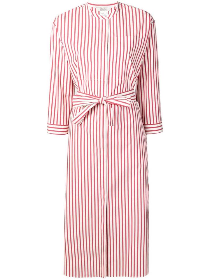 's Max Mara Bebbio Striped Dress - White