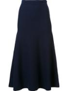 Gabriela Hearst A-line Midi Skirt, Women's, Size: Medium, Blue, Nylon/spandex/elastane/cashmere/merino