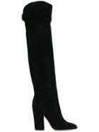 Sergio Rossi Curved Knee High Boots - Black