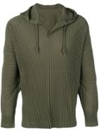 Homme Plissé Issey Miyake Plissé Hoodie - Green