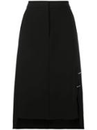 Tibi Anson Asymmetric Skirt - Black