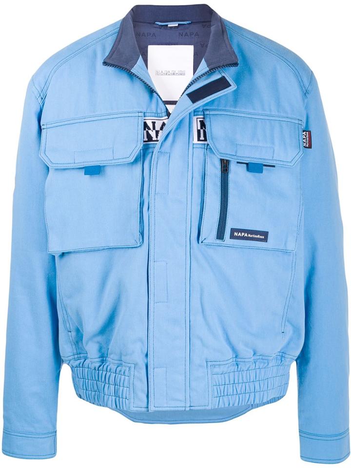 Napa By Martine Rose A-lynx Bomber Jacket - Blue