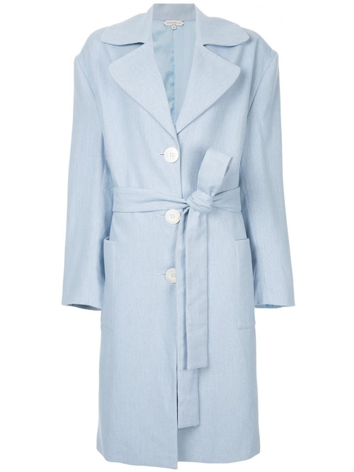 Natasha Zinko Classic Trench Coat - Blue