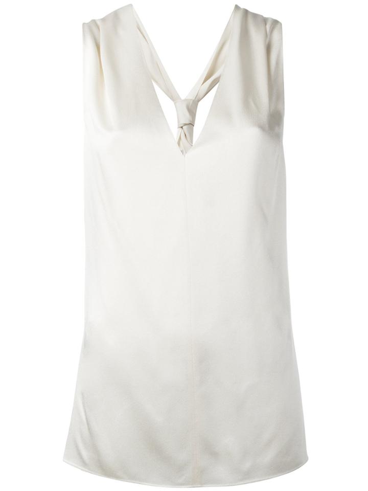 Lanvin Racerback Sleeveless Blouse - White