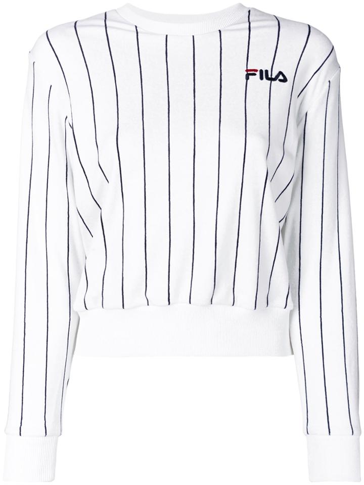 Fila Striped Sweatshirt - White