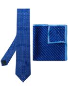 Lanvin Geometric Patterned Tie - Blue