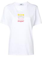 Msgm Multi Logo T-shirt - White