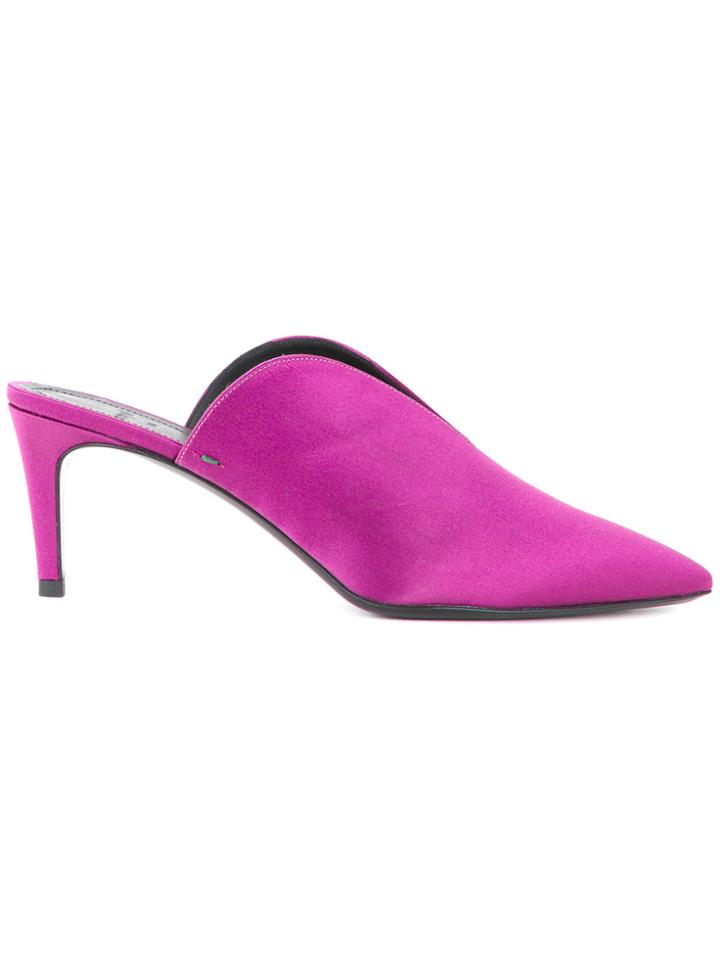 Aeyde Sylvie Mules - Pink & Purple