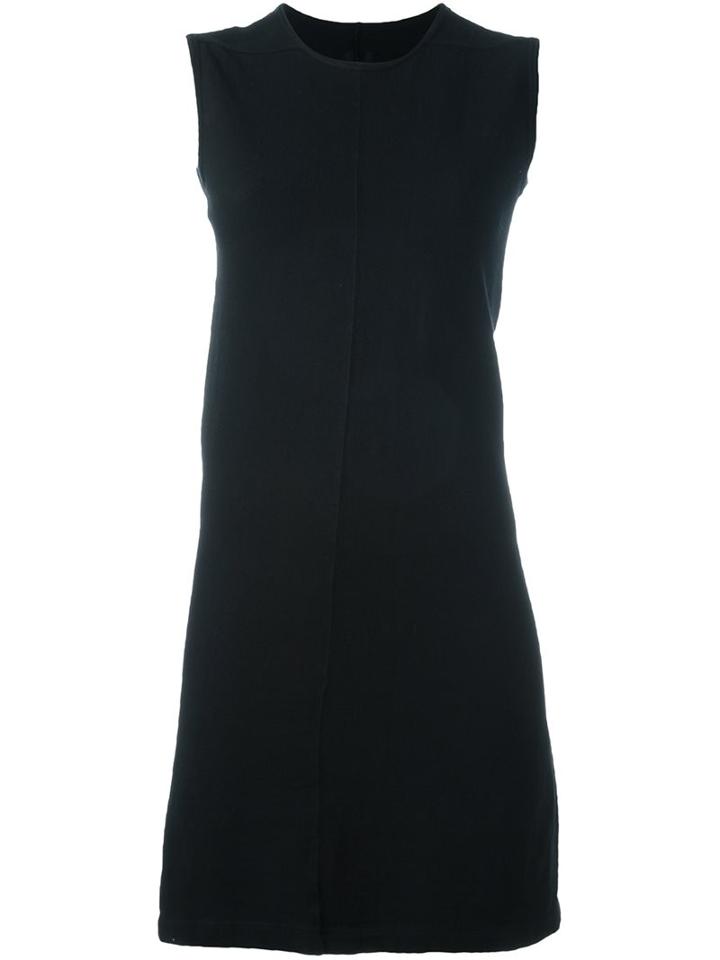 Rick Owens Drkshdw Round Neck Sleeveless Dress, Women's, Size: Xs, Black, Cotton