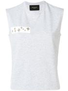 Mr & Mrs Italy Logo Print Tank Top - Grey