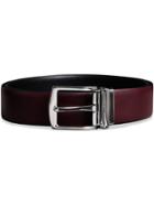 Burberry Reversible Leather Belt - Red