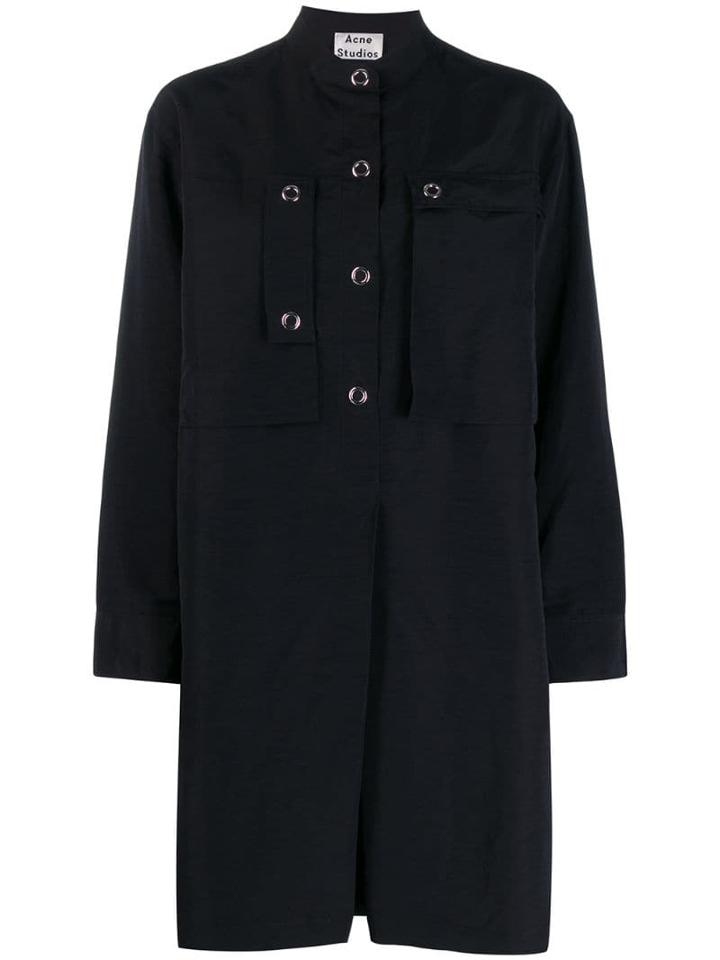 Acne Studios Boxy Shirt Dress - Black