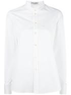 Saint Laurent Wing Tip Collar Shirt, Women's, Size: 40, White, Cotton