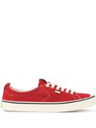 Cariuma Oca Low Stripe Samba Red Contrast Thread Suede Sneaker Men