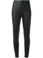 Manning Cartell 'turn Table' Trousers, Women's, Size: 6, Black, Cotton/lamb Skin