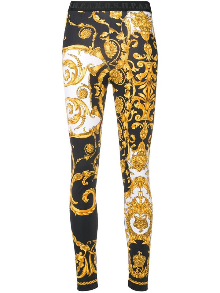 P.a.r.o.s.h. Baroque Print Leggings - Black
