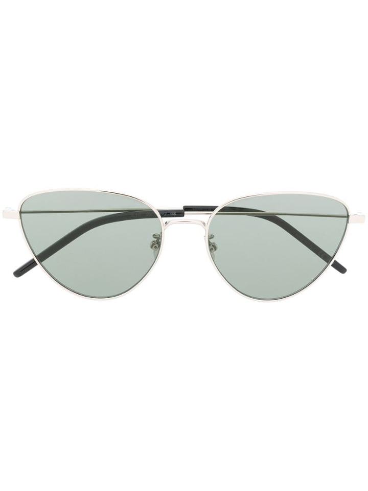 Saint Laurent Eyewear Cat-eye Frame Sunglasses - Silver