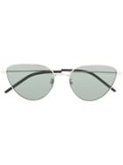 Saint Laurent Eyewear Cat-eye Frame Sunglasses - Silver