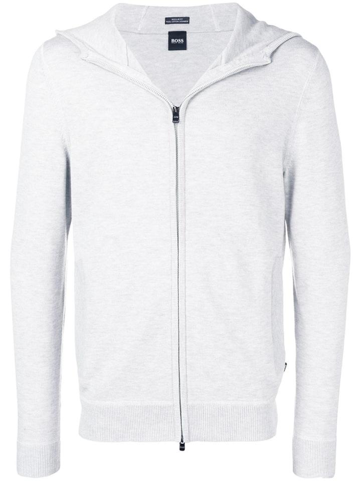 Boss Hugo Boss Zip-up Hooded Jacket - Grey
