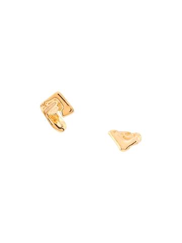 Coup De Coeur Vortex Studded Earrings - Gold