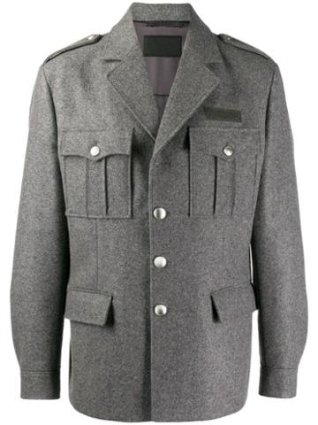 Prada Loden Military Jacket - Grey