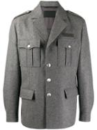 Prada Loden Military Jacket - Grey