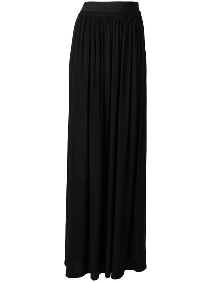 Ann Demeulemeester Blanche Pleated Maxi Skirt - Black