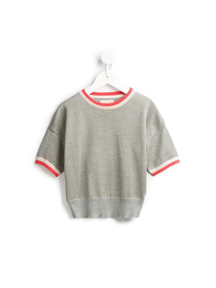 Bellerose Kids Contrasting Trim Jumper, Girl's, Size: 8 Yrs, Grey