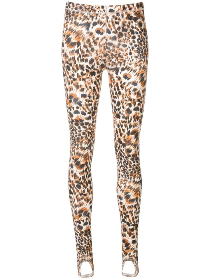 Nanushka Leopard Print Leggings - Brown