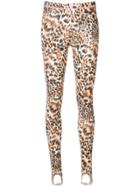 Nanushka Leopard Print Leggings - Brown