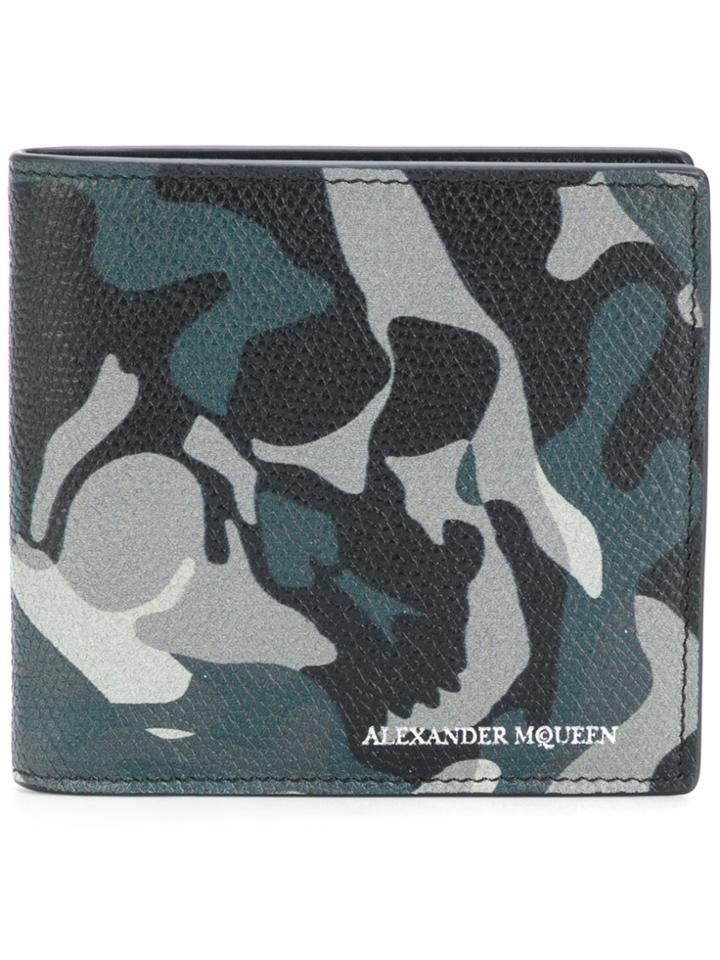 Alexander Mcqueen Camouflage Wallet - Black