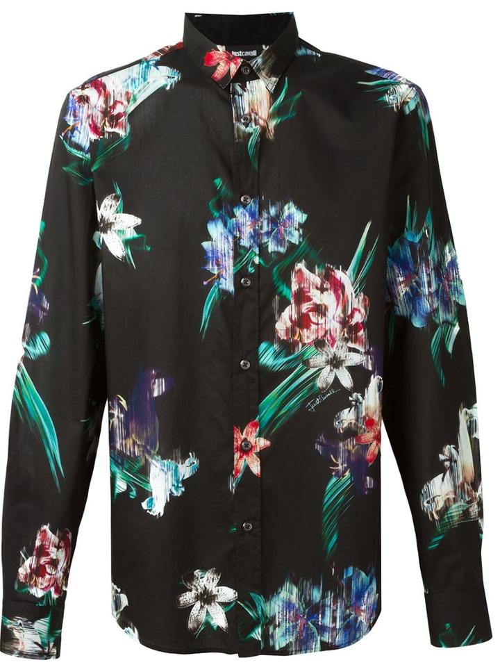 Just Cavalli Floral Print Shirt