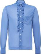 Prada Ruffled Shirt - Blue