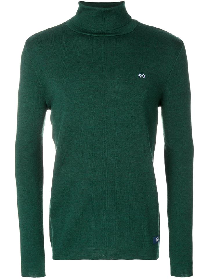 Bleu De Paname Sous Roll Neck Jumper - Green