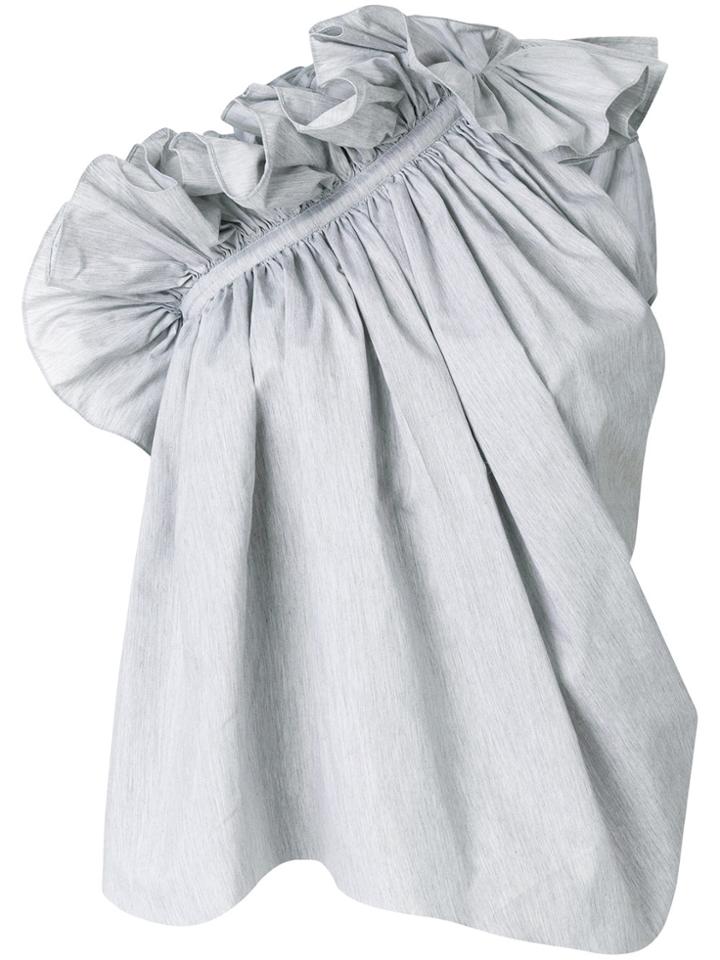 Marques'almeida Ruffle Trim Blouse - Grey