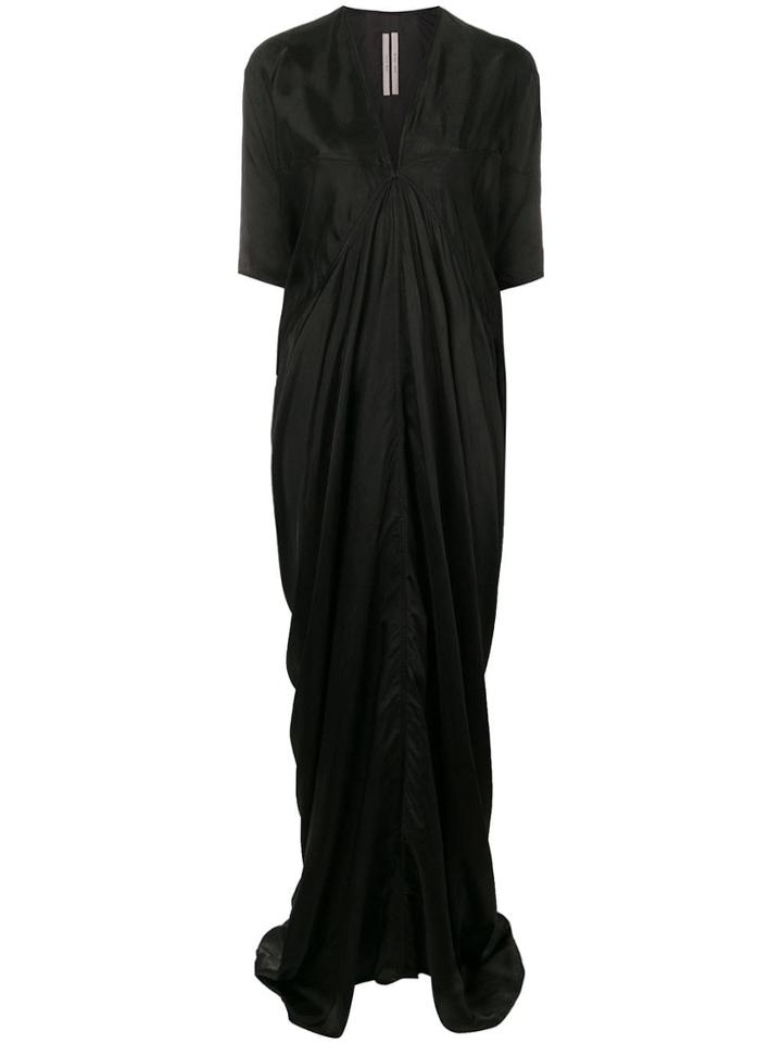 Rick Owens V-neck Kimono Dress - Black