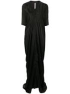 Rick Owens V-neck Kimono Dress - Black