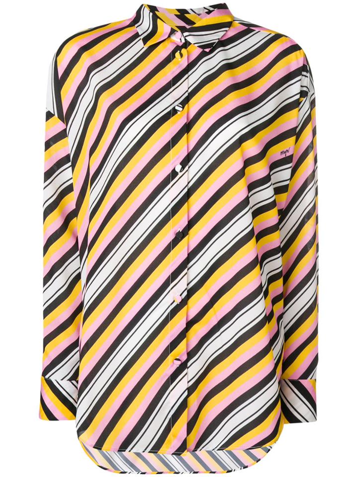 Msgm Striped Shirt - Multicolour