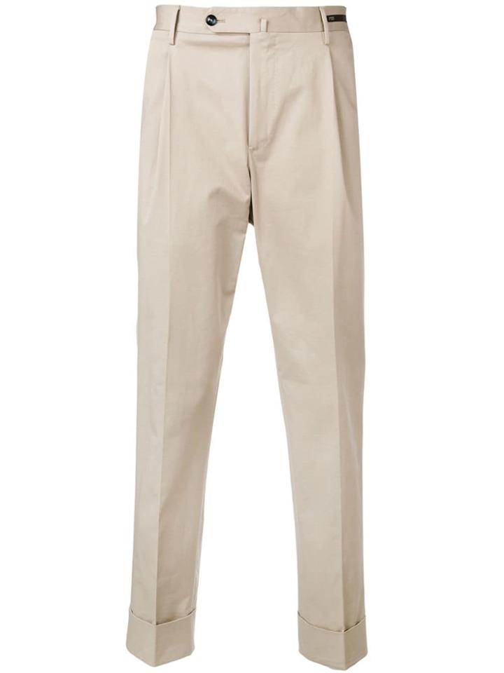 Pt01 Straight Leg Chinos - Neutrals