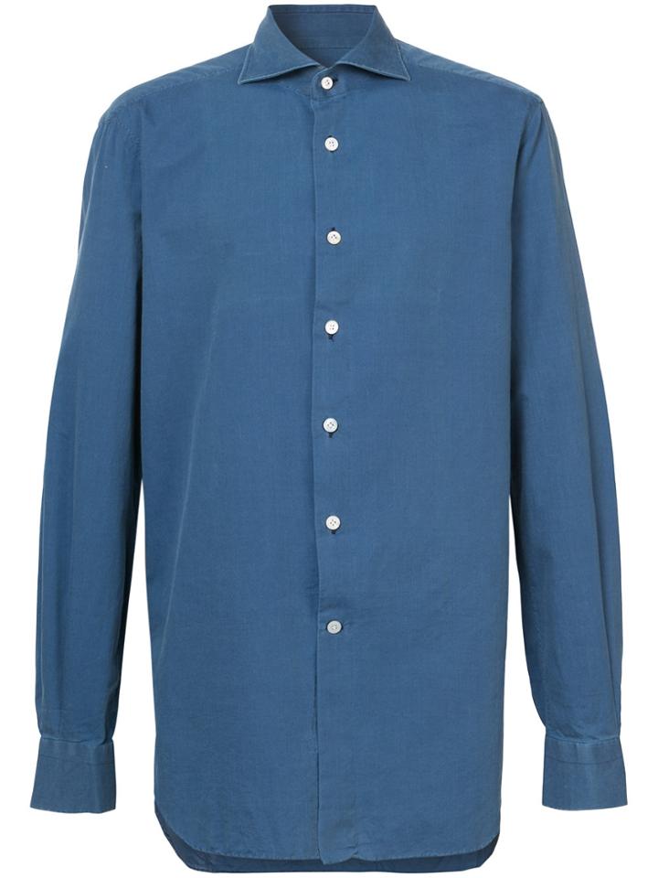 Kiton Chambray Shirt - Blue