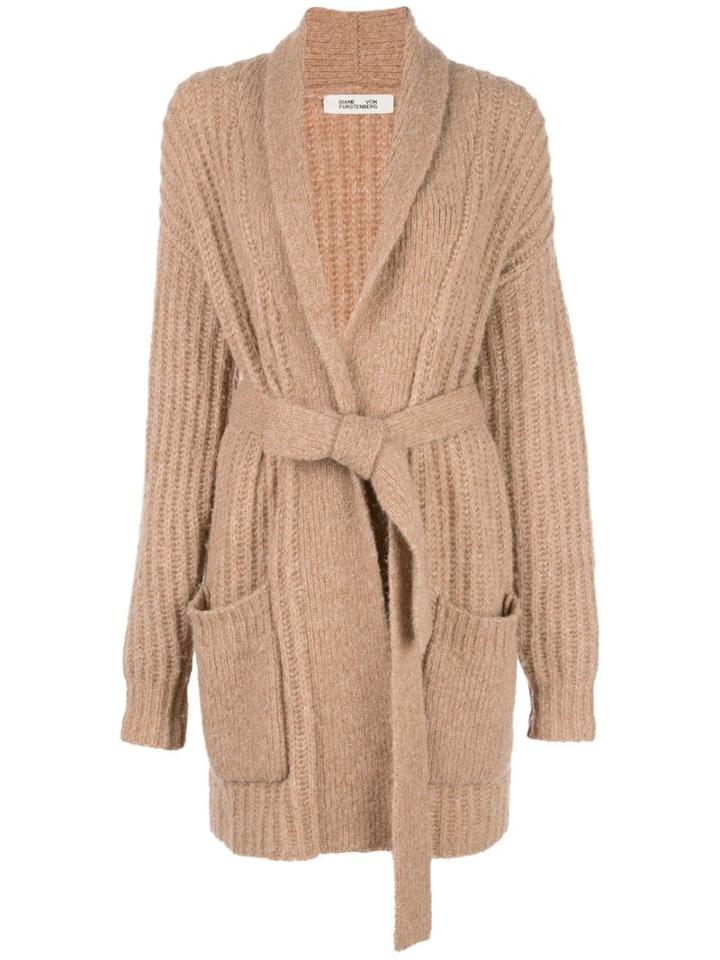 Diane Von Furstenberg Ilaria Cardi-coat - Brown