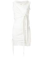 Rick Owens Drkshdw Long Tied Up Tank Top - White
