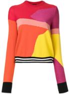 Ps By Paul Smith Colour-block Textured Knit Sweater - Multicolour